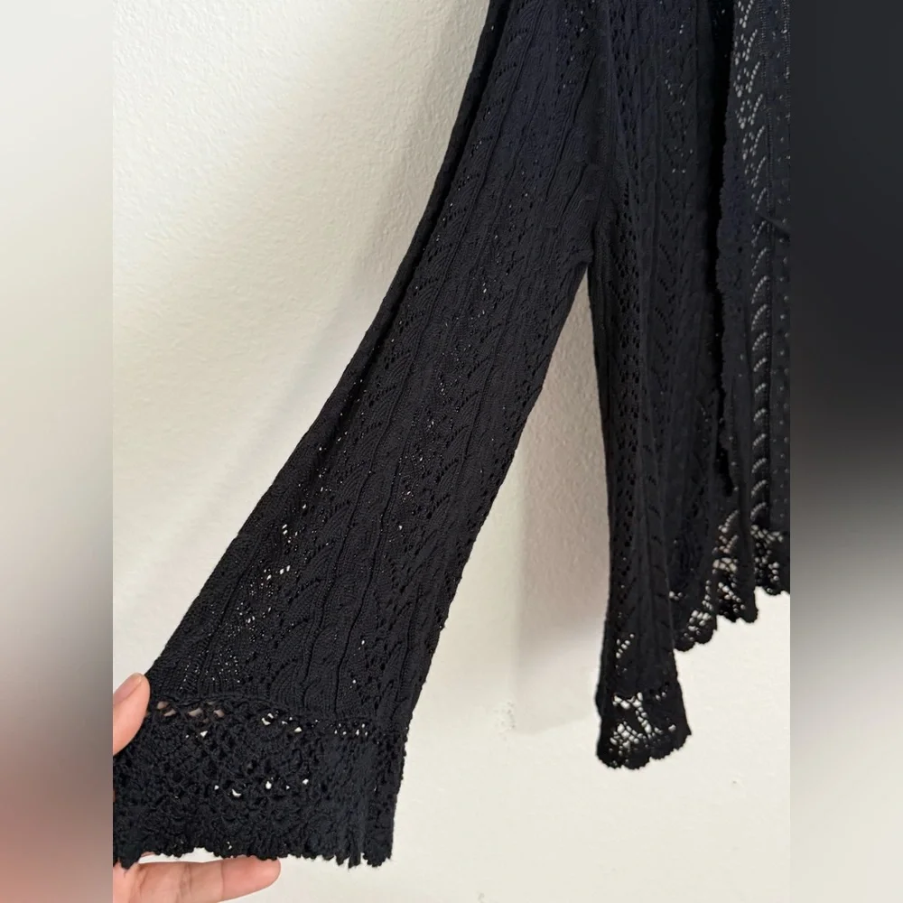 INC International Concepts Black Lace Cardigan - Picture 4 of 6